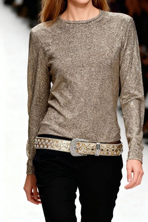 Rhinestone belt