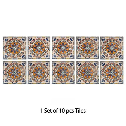 Ethnic Mandala Wall Stickers | 10Pcs Waterproof Home Decor