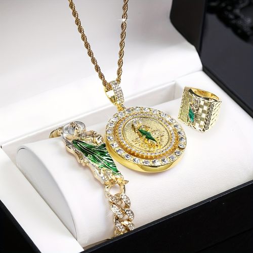 4Pcs Unisex Jewelry Set