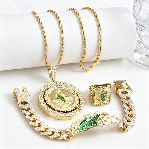 4Pcs Unisex Jewelry Set