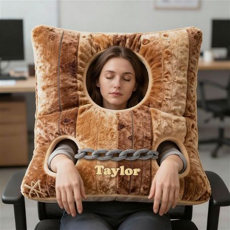 Office Worker Fun Pillory Pillow, Personalized Gifts For Coworker