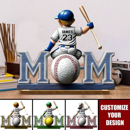Great players are brought up by even bigger mothers-personalized 2-layer wooden plaque