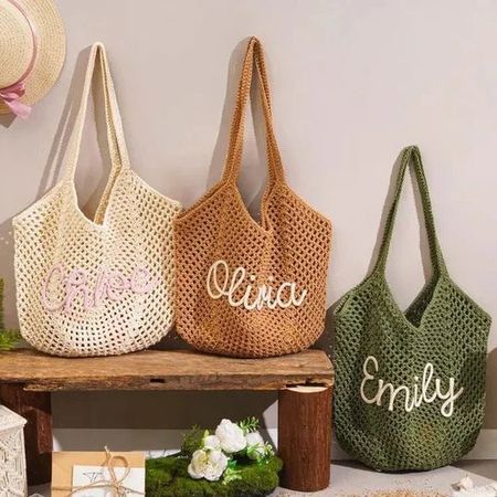 Sun & Sand Personalized Beach Tote Bag