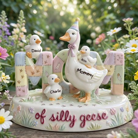 Mom Of Silly Goose Acrylic Plaque - Personalized Gifts For Moms