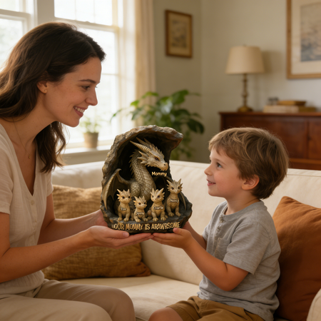 Personalized decorative gift for mom - dragon-shaped acrylic plaque