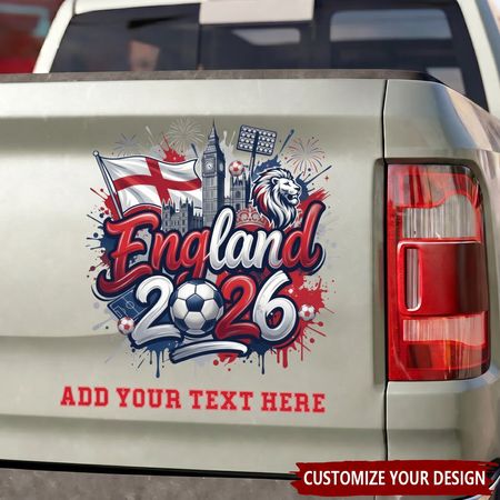 2026 Soccer Fan Custom Sticker - Personalized with Your Text