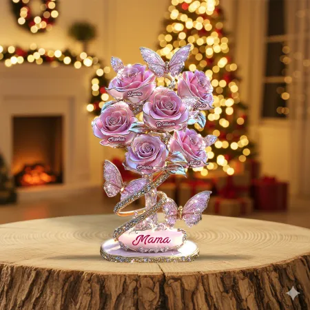 Personalised Rose Plaque