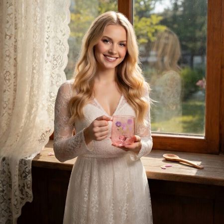 You Are The Most Beautiful Flower - Personalized Custom Pink Gradient Glass Mug