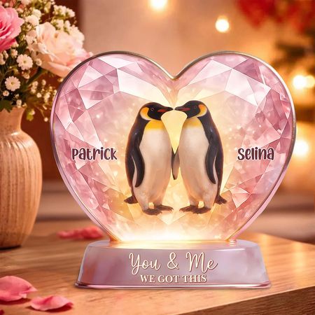 You re My Penguin  Personalized Penguin Couple Acrylic Plaque