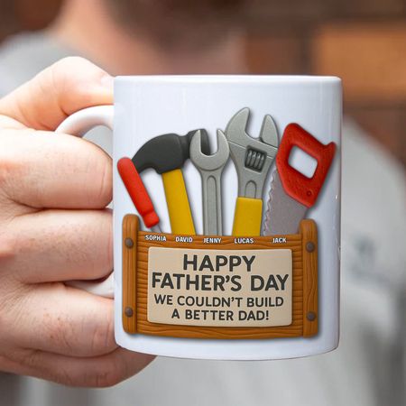 Toolbox Coffee Mug Personalized Gifts For Dad