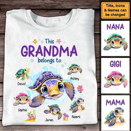 This Grandma Belongs To Shirt - Gift For Mom Grandma