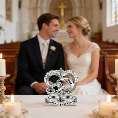 God Knew My Heart Needed You - Personalized Custom Shaped Acrylic Plaque