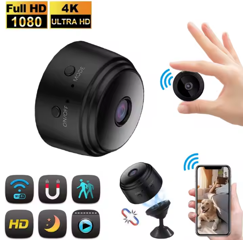 Mini câmera A9 1080P Wifi câmera de rede sem fio Gravador grande angular Câmera de rede