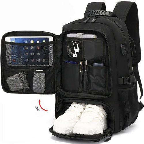 Mochila tática à prova d'água de fábrica OEM Bolsa Oxford Material Travel Duffel com USB para acampamento caça caminhadas