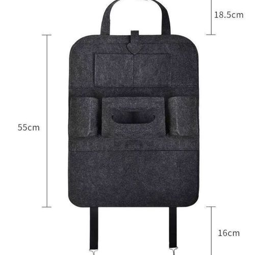 Multi Pocket Felt Car Seat Back Storage Organizer