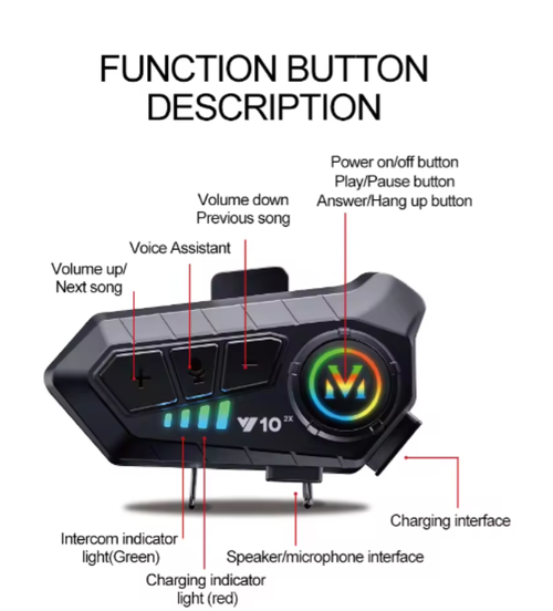 Y10 2X Bluetooth Headset