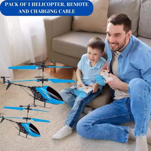 Induction-controlled hovering remote-controlled aeroplane