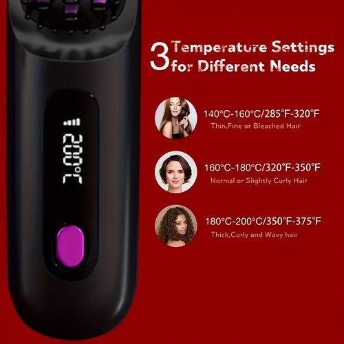 Negative ion straightening comb