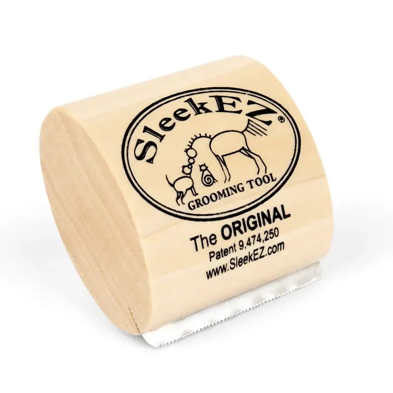 👜SleekEZ Cat Shedding Grooming Brush, Wooden Handle 2.5 inches👜