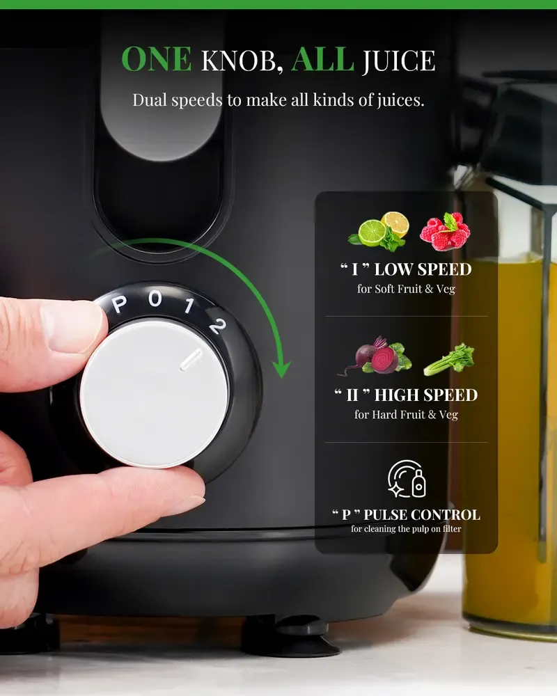👉Titanium Alloy Dual-Speed Feeder Centrifugal Juicer for Fruits & Veggies Summer Essential👈