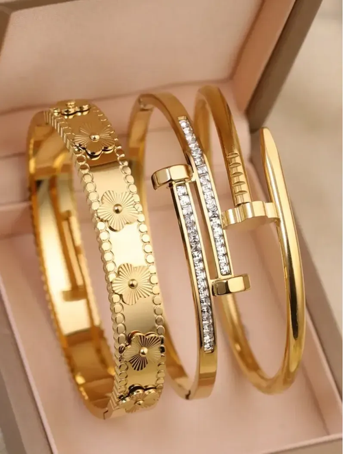 3 Pcs 18K Bracelet