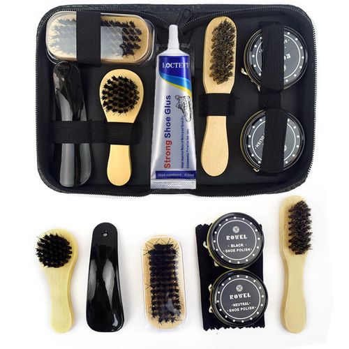 🔥🔥🔥Conjunto universal de nove peças para polimento de calçado (incluindo uma cola forte para calçado)