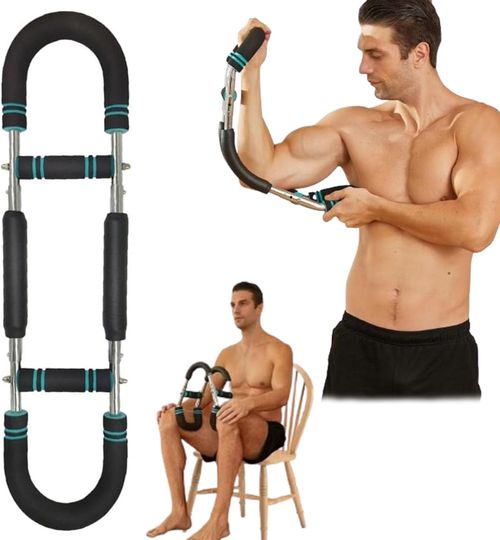 Arm Trainer Exerciser Chest Expander para homens ,Power Bar portátil Enhancer de força muscular para iniciantes e atletas profissionais
