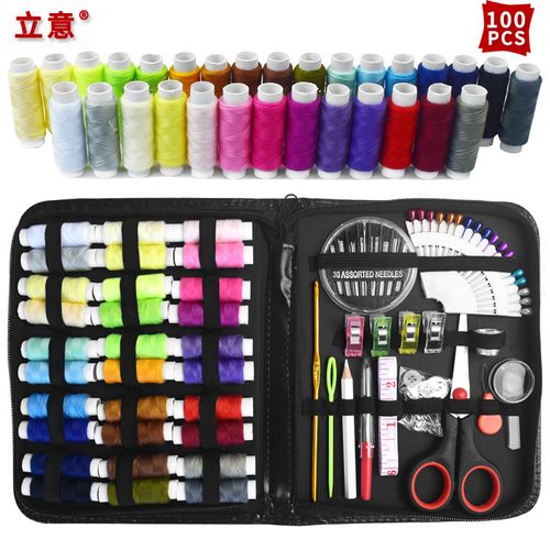 🔥🔥🔥Conjunto de agulha e linha 100 em 1