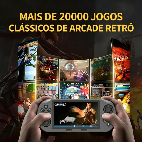 Consolador de Jogo Portátil SF3000 Retro 4.5 Polegadas Tela IPS Bateria de 3000mAh 14 Emuladores Mais de 20000 Jogos para Presente para Garoto - Controle Cartão Compacto Suporte a Múltiplos Emuladores Memória Integrada