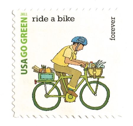 100 Bicycle Forever Stamp Unused Ride A Bike Go Green Biking Postage For Mailing