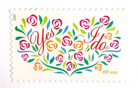 100 Wedding Heart Stamps Yes I Do Love Postage Stamps For Mailing Invitations