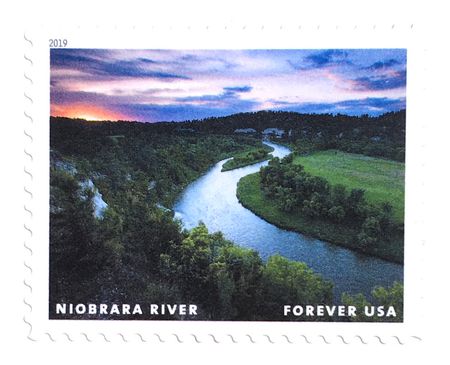 100 Landscape Forever Stamps River Valley Unused Forever Postage Stamps for Mailing