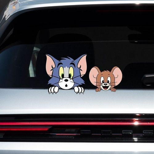 Adesivo de Carro  Tom e Jerry