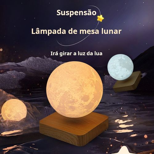 Luminária Lunar de Flutuação Magnética