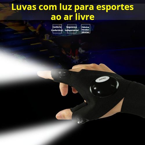 Luvas com iluminação