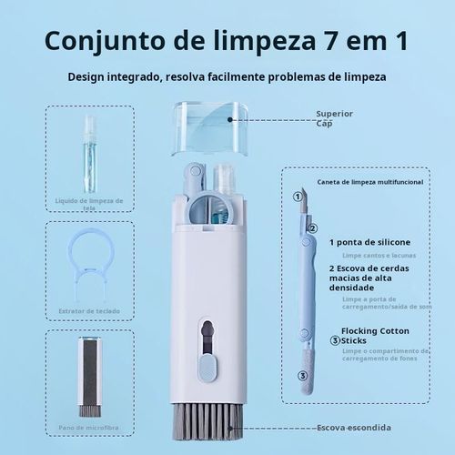 🧹✨ Ferramenta de limpeza 7 em 1 para teclado, facilite a limpeza!