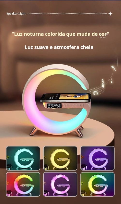 Alto-falante Bluetooth, luz romântica.