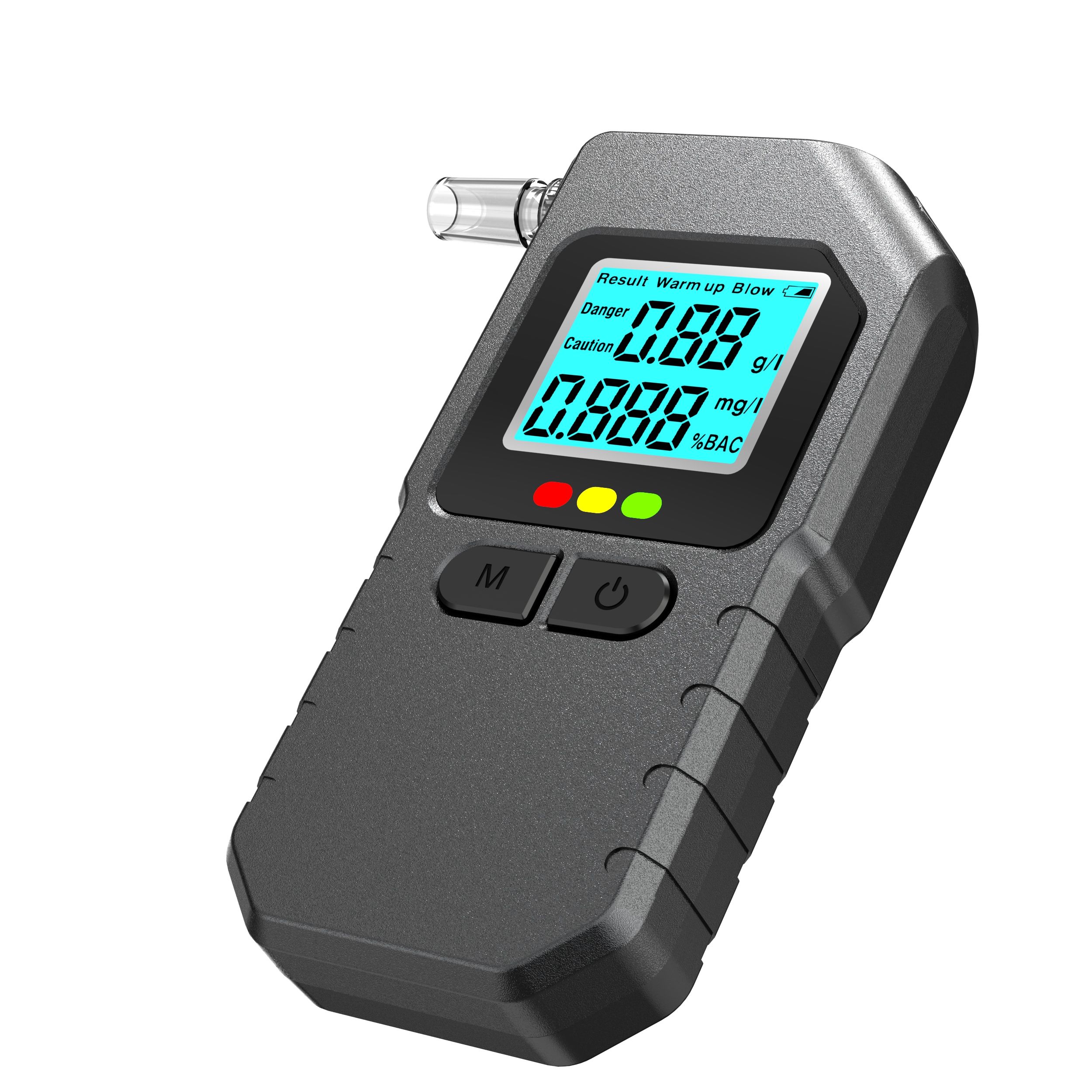 Handheld Alcohol Meters Breathalyzer with LED Lights