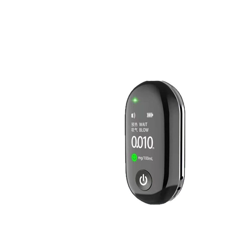 Mini High Sensitivity rBlowing Alcohol Tester with Keychain and LCD Display Alcohol Tester