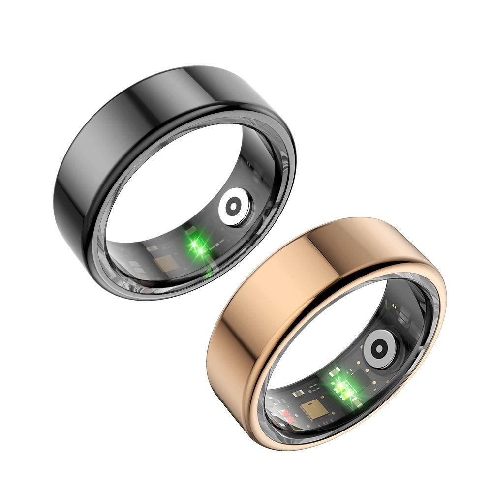 Fitness Tracker Smart Ring Waterproof for Android Exercise Rings Heart Rate Oxygen Temperature Detection