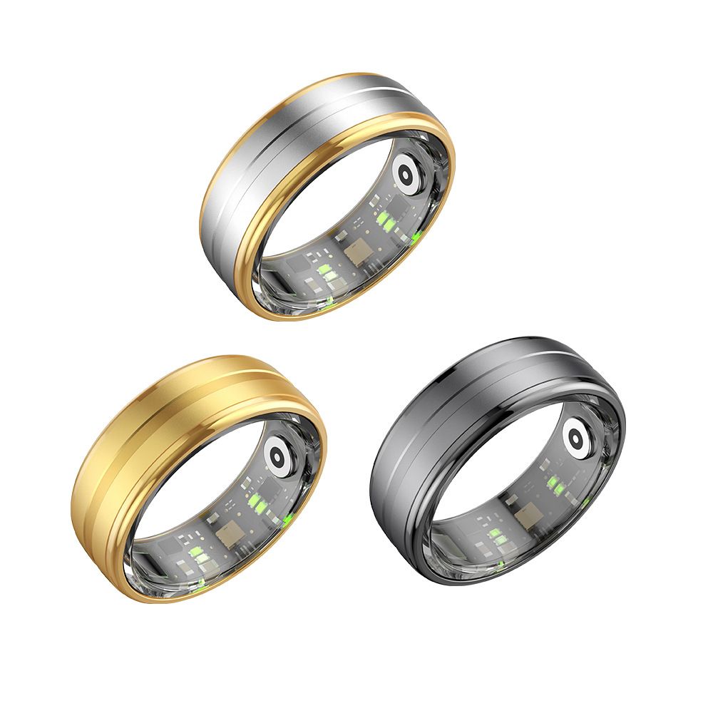 SHR Ring Fashion Smart Health Ring for Men Fitness Tracker Sports Modes Sleep Monitor Heart Rate Blood Oxygen Health Smart Ring