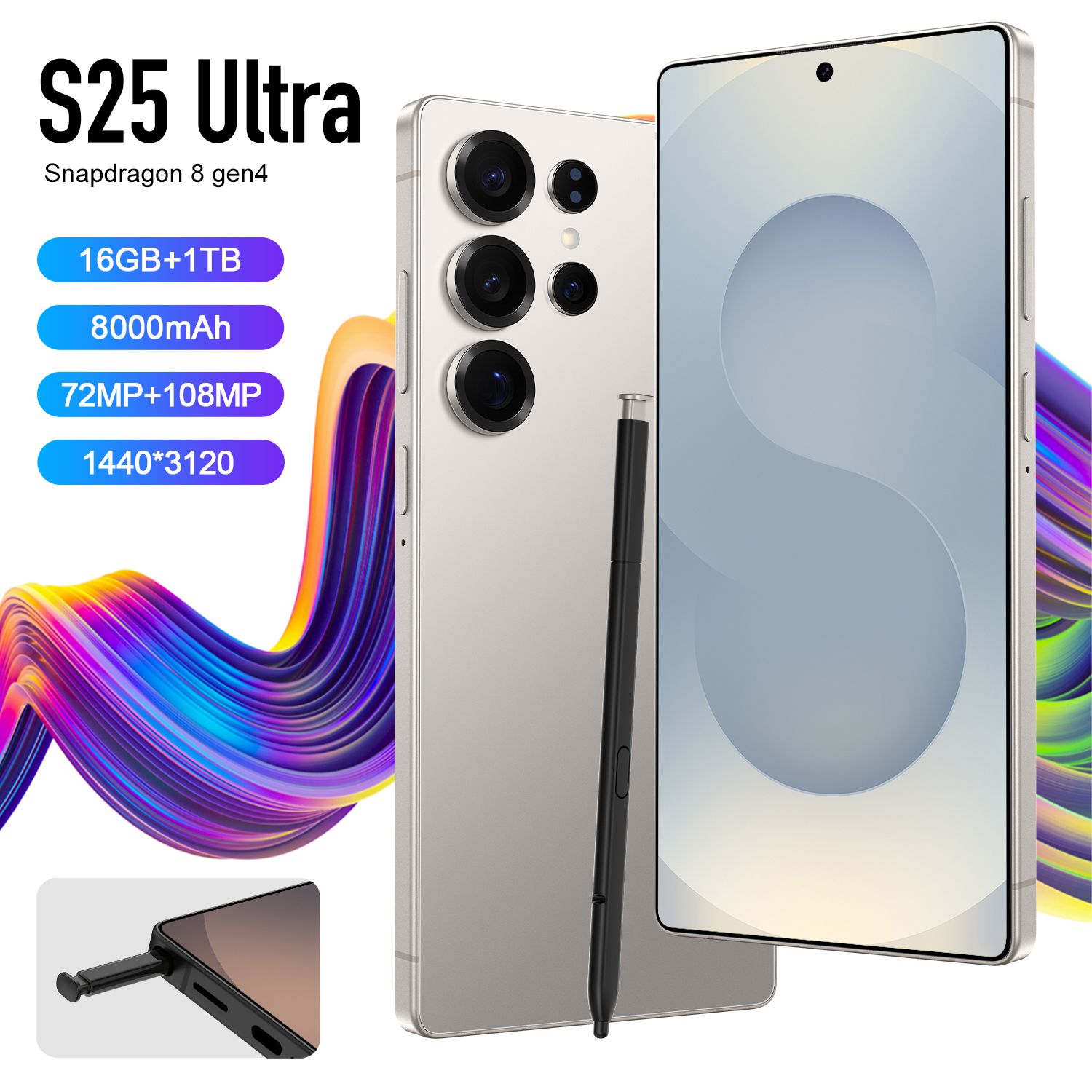 Galaxy S25 Super telefone original 5g telefone inteligente 6,9 polegadas 12gb + 512GB telefone Android 5000 mah telefone móvel o novo produto mais vendido