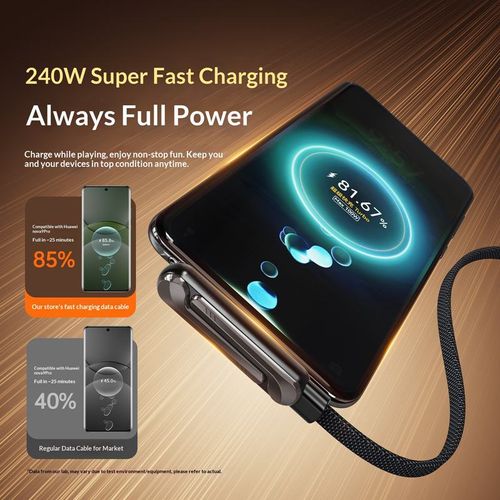 Bendable Phone Holder with Fast Charging Data Cable