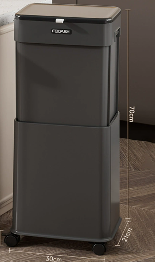 High-value home creative movable lifting trash can