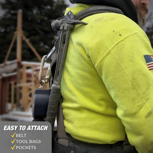 Strong clamp-in magnet leather case for belt