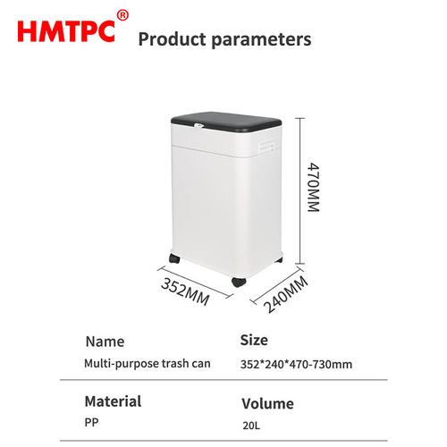 High-value home creative movable lifting trash can