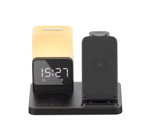 Multi in one wireless charger, night light clock