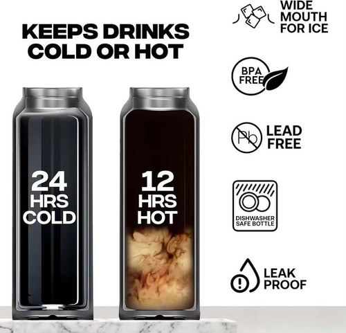 New Magnetic 304 Stainless Steel Insulated Cup with Mobile Phone Holder