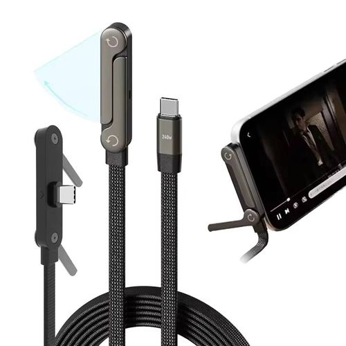 Bendable Phone Holder with Fast Charging Data Cable