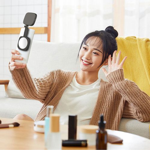 Mobile phone magnetic selfie light dimmable three-color temperature